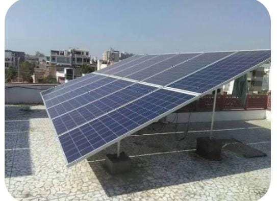 Sloped Roof Solar Setup