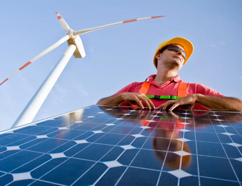 solar panels closeup